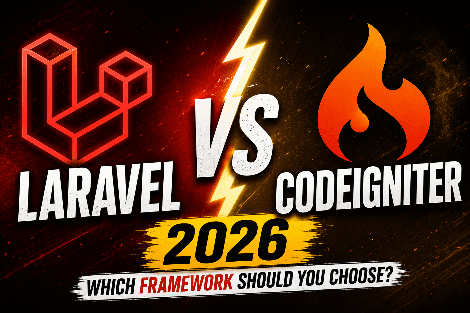 Laravel vs CodeIgniter in 2026 — Which PHP Framework Should You Use?