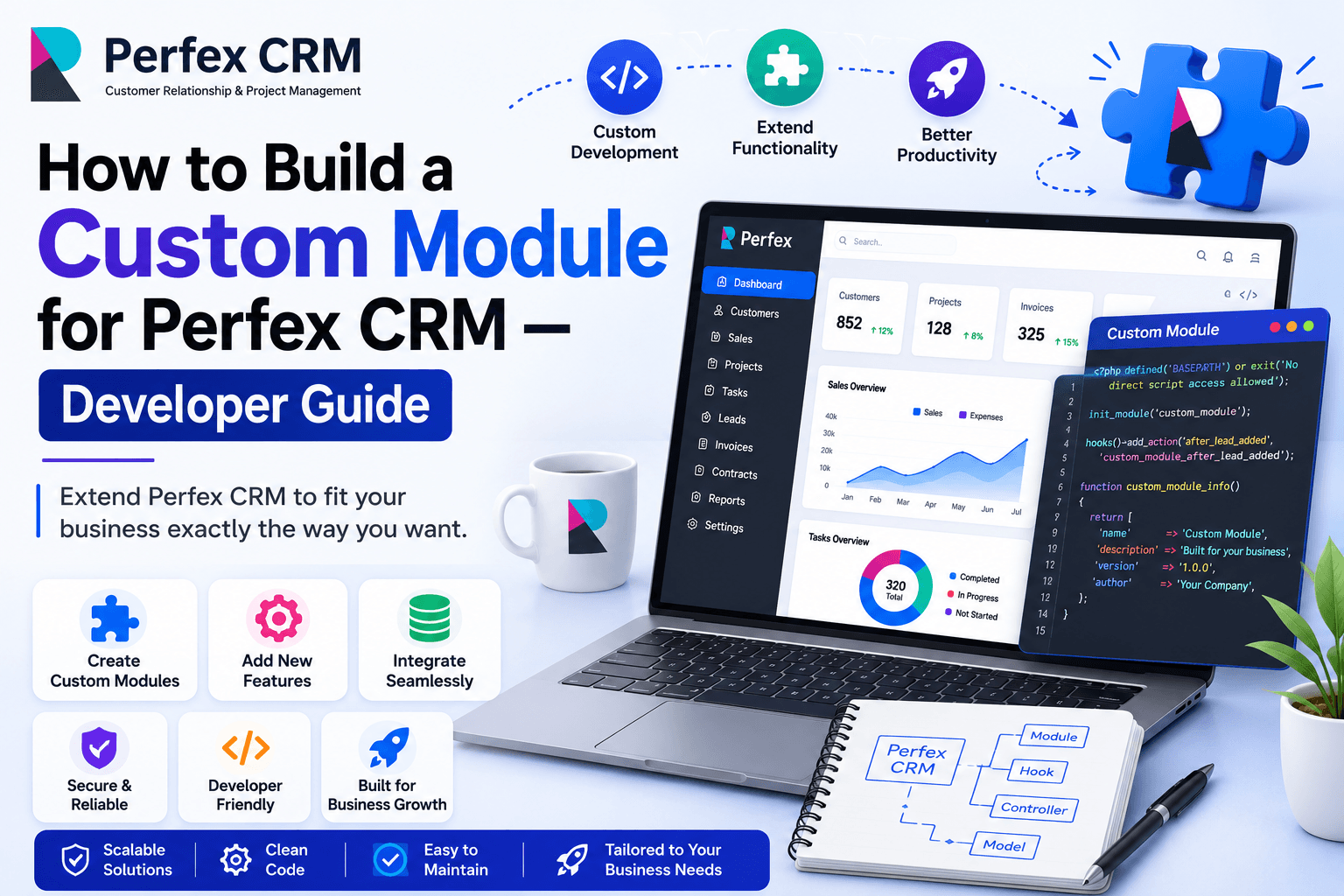 How to Build a Custom Module for Perfex CRM — Developer Guide